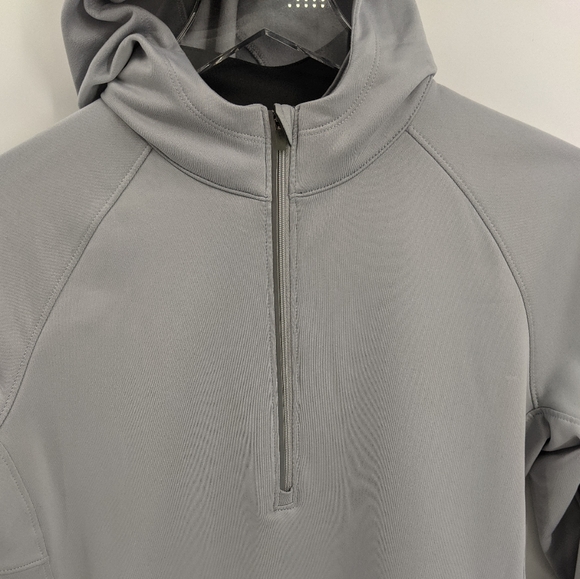 Nike Dri Fit Silver Grey Half Zip Running Jacket - Picture 2 of 10